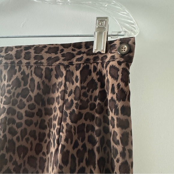 Colette Mordo for Sadimara Brown Leopard Print Skirt Women's Size 8 Office EUC - Picture 4 of 13